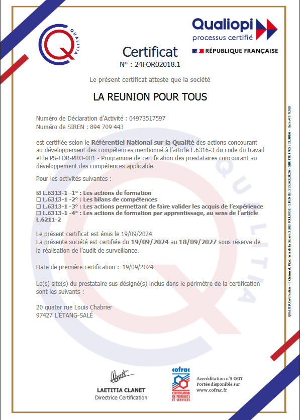 certificat qualiopi