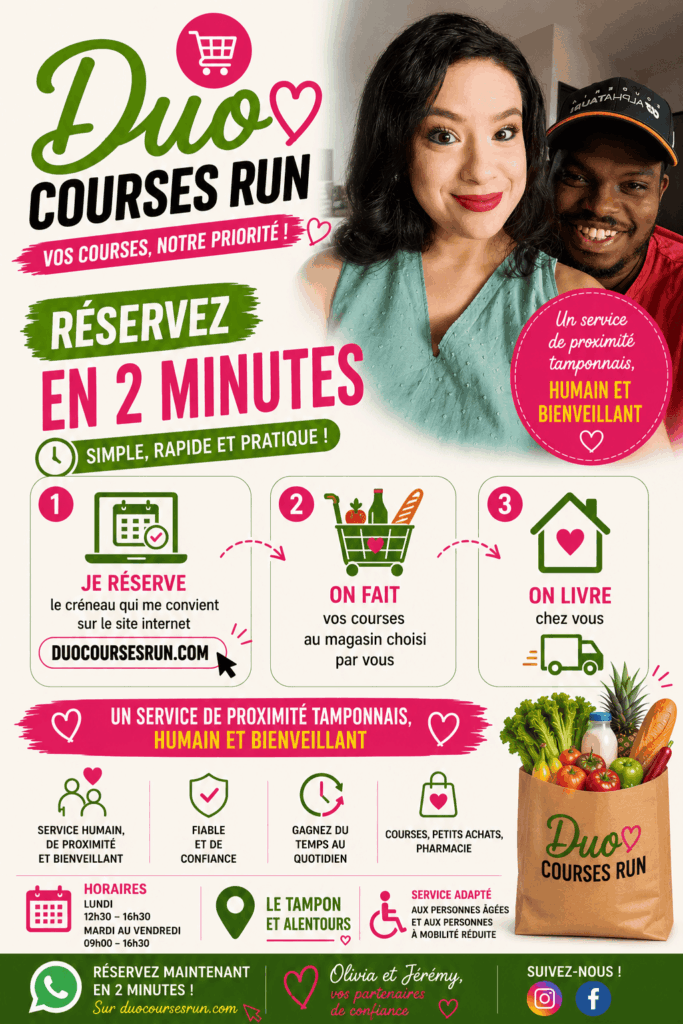 Flyer illustrant la démarche pour réserver