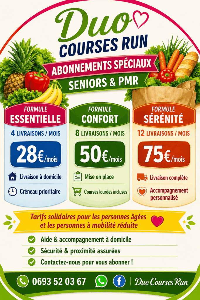 Flyer avec des tarifs